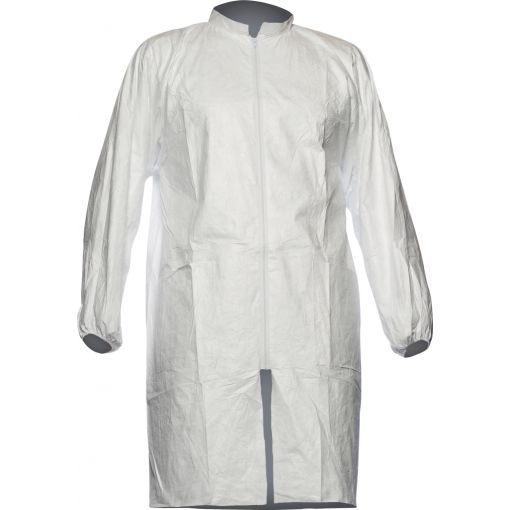 Blouse de laboratoire Tyvek® 500 avec fermeture éclair | Vêtements de protection à usage unique, Vêtements de production contre les produits chimiques